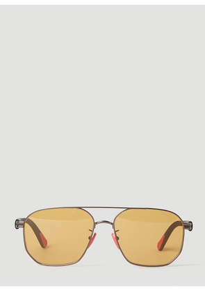 Moncler Flaperon Navigator Sunglasses -  Sunglasses Yellow One Size