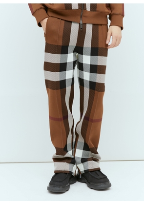 Burberry Check Track Pants - Man Track Pants Brown L