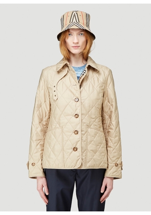 Burberry Quilted Jacket - Woman Jackets Beige M