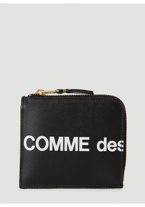Comme des Garçons Wallet Logo Zipped Wallet -  Wallets & Cardholders Black One Size