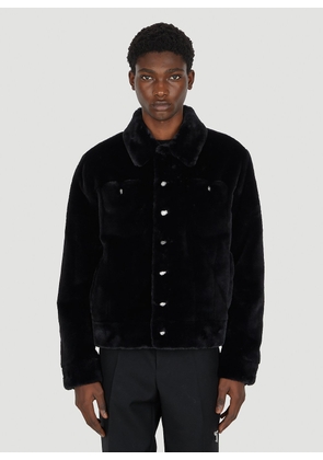 Saint Laurent Classic Faux Fur Jacket - Man Jackets Black Eu - 50