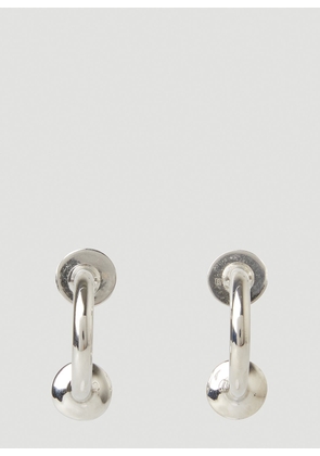 Gucci Logo Engraved Earrings - Woman Jewellery Silver One Size
