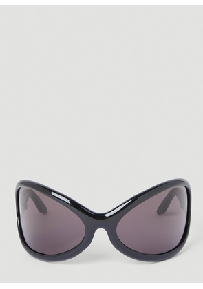 Acne Studios Oversized Oval Sunglasses -  Sunglasses Black One Size