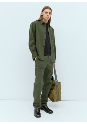 A.P.C. Cotton Twill Shirt - Man Shirts Green M