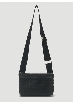 Bottega Veneta Messenger Bag - Man Crossbody Bags Black One Size