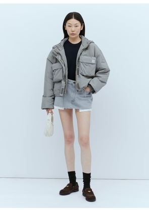 Miu Miu Blouson Padded Jacket - Woman Jackets Grey It - 38