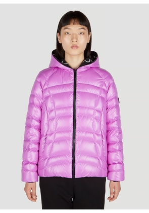 Moncler Narlay Short Down Jacket - Woman Jackets Purple 0