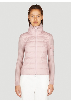 Moncler Padded Cardigan - Woman Jackets Pink Xs