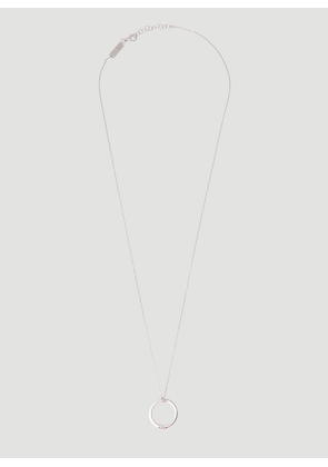 Maison Margiela Ring Necklace - Woman Jewellery Silver One Size