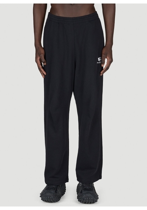 Balenciaga Baggy Logo Print Sweatpants - Man Track Pants Black Xl