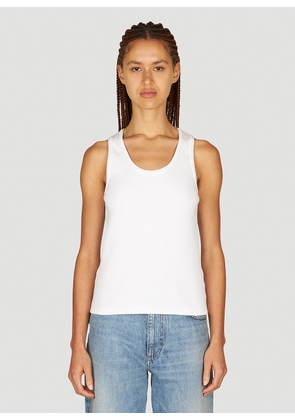 Bottega Veneta Ribbed Tank Top - Woman Tops White Xs