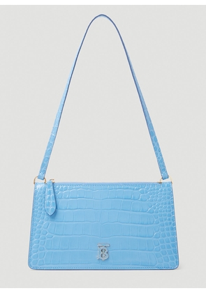 Burberry Tb Mini Shoulder Bag - Woman Shoulder Bags Light Blue One Size