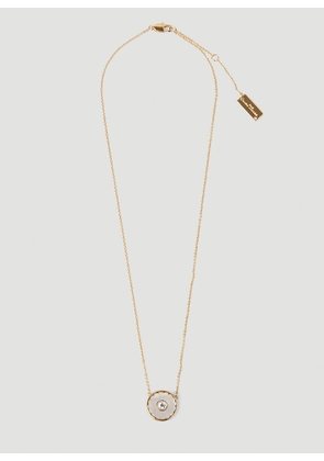 Marc Jacobs Mother Of Pearl Medallion Necklace - Woman Jewellery Gold One Size