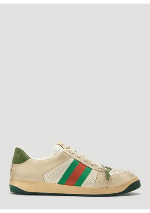 Gucci Dirty Screener Gg Sneakers - Man Sneakers White Uk - 11
