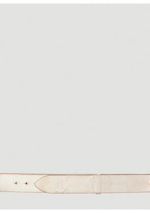 Maison Margiela Signature Stitch Belt - Man Belts Cream 90