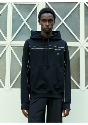 GmbH Piping Hooded Sweatshirt - Man Sweatshirts Black S
