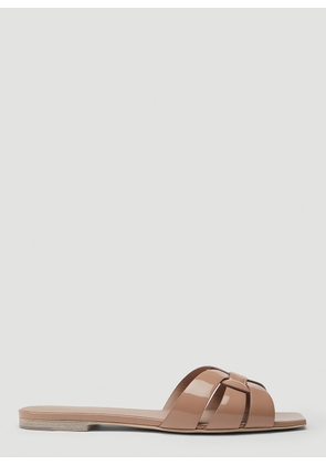 Saint Laurent Nu Pieds Slides - Woman Slides Beige Eu - 39