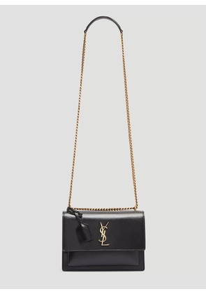 Saint Laurent Sunset Chain Shoulder Bag - Woman Shoulder Bags Black One Size