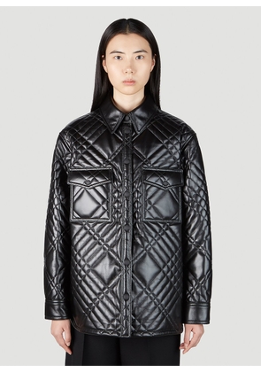 Burberry Quilted Overshirt - Woman Jackets Black S