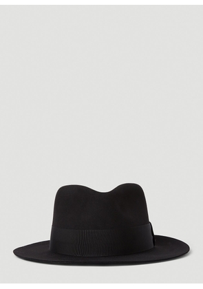 Saint Laurent Fedora Hat - Woman Hats Black 57