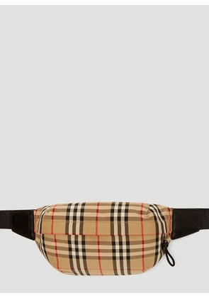 Burberry Vintage Check Belt Bag - Man Belt Bags Beige One Size