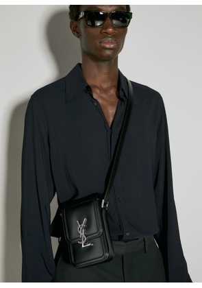 Saint Laurent Solferino Mini Crossbody Bag - Man Bags Black One Size
