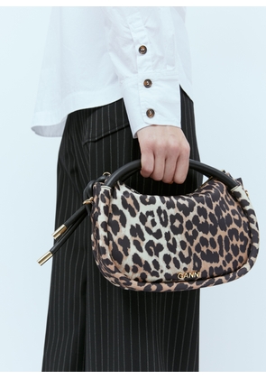 GANNI Knot Mini Handbag - Woman Handbags Beige One Size