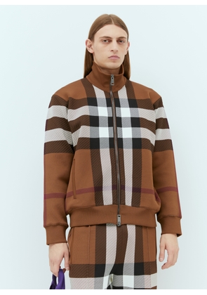 Burberry Check Bomber Jacket - Man Jackets Brown M