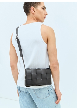 Bottega Veneta Cassette Crossbody Bag - Man Crossbody Bags Black One Size
