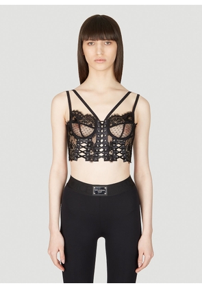 Dolce & Gabbana Floral Lace Bralette Top - Woman Tops Black 2