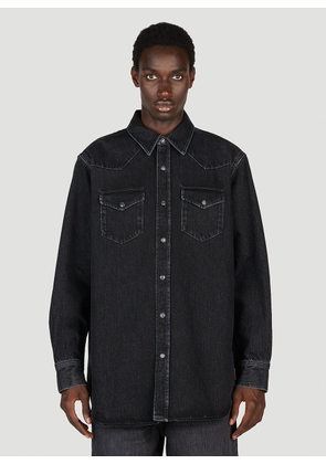 Acne Studios Oversized Denim Shirt - Man Shirts Black Eu - 46