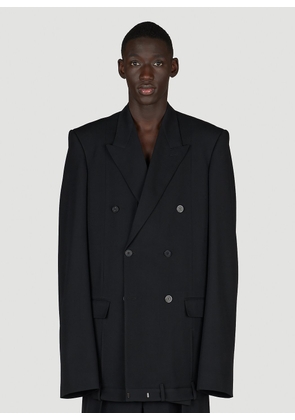 Balenciaga Deconstructed Double-breasted Blazer -  Jackets Black S