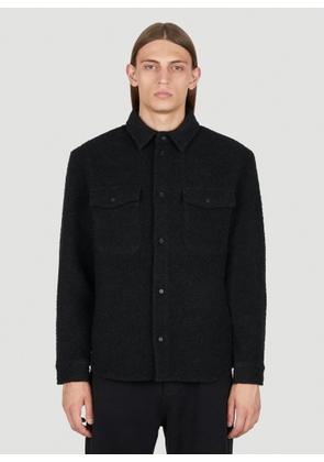 Saint Laurent Textured Overshirt - Man Shirts Black L