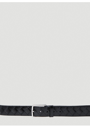 Bottega Veneta Intreccio Leather Belt - Man Belts Black 80