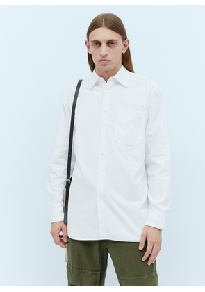 Dries Van Noten Patch Pocket Cotton Shirt - Man Shirts White Eu - 54