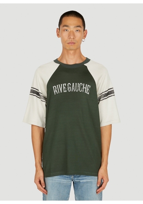 Saint Laurent Rive Gauche T-shirt - Man T-shirts Green S