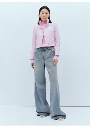 Courrèges Vinyle Re-edition Jacket - Woman Jackets Pink Fr - 34