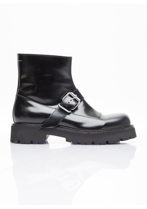 MM6 Maison Margiela Buckle Ankle Boots - Man Boots Black Eu - 44