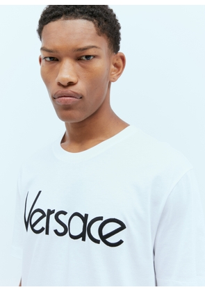 Versace 1978 Re-edition Logo T-shirt - Man T-shirts White Xl