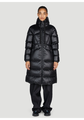 Moncler Selenga Long Down Coat - Woman Coats Black 1