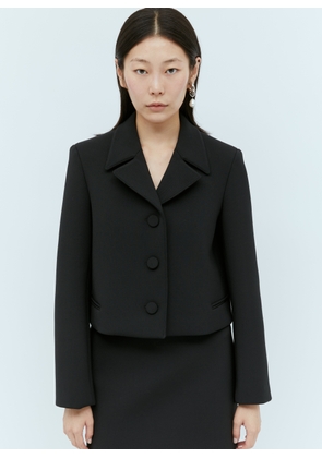 Gucci Neoprene Cropped Blazer - Woman Blazers Black It - 38