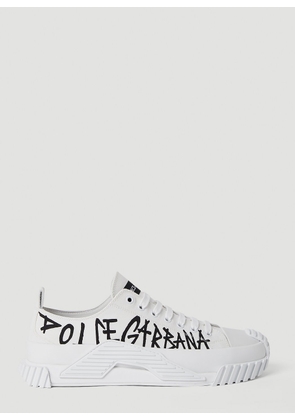 Dolce & Gabbana Logo Print Ns1 Sneakers - Man Sneakers White Eu - 40