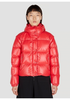 Moncler Mauleon Short Down Jacket - Woman Jackets Red 1