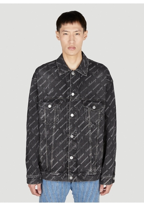 Balenciaga Large Fit Denim Jacket - Man Jackets Black S