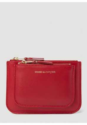 Comme des Garçons Wallet Foil Logo Small Pocket Wallet -  Wallets & Cardholders Red One Size