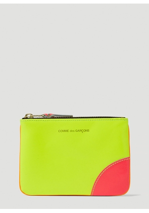 Comme des Garçons Wallet Super Fluorescent Pouch -  Wallets & Cardholders Green One Size