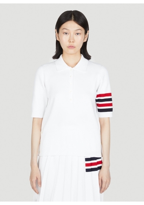 Thom Browne Milano Stich Polo Shirt - Woman Tops White It - 38