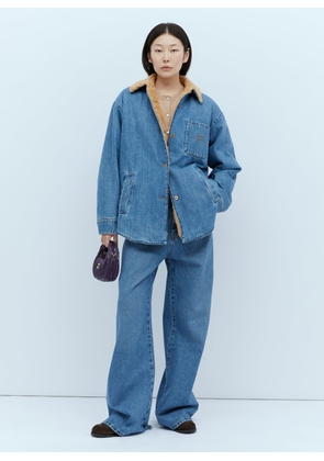 Miu Miu Logo Embroidery Jeans - Woman Jeans Light Blue 29