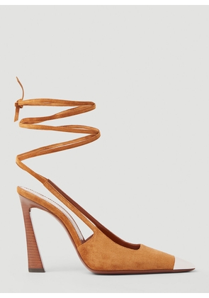 Saint Laurent Blade High Heel Shoes - Woman Heels Tan Eu - 37
