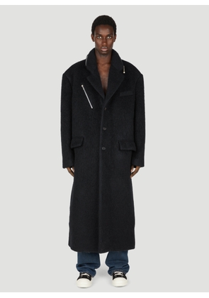 Acne Studios Brushed Wool Coat - Man Jackets Black Eu - 52